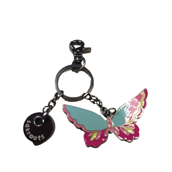 Sakroots Butterfly Keychain Purse Clip Metal Enamel - Picture 1 of 6
